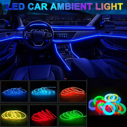 Enhance Your Ride: 3M USB LED Atmosphere Ambient Light for Car Interior DIY Decoration